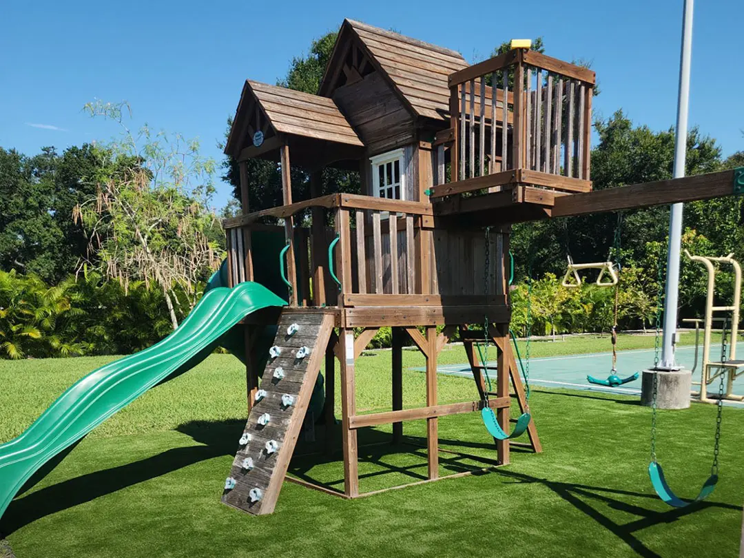 Safe and Beautiful Synthetic Grass Playground Installation in Tampa, FL